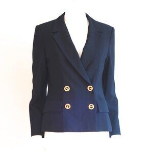 Guy Laroche Black Blazer With Signature Buttons - France
